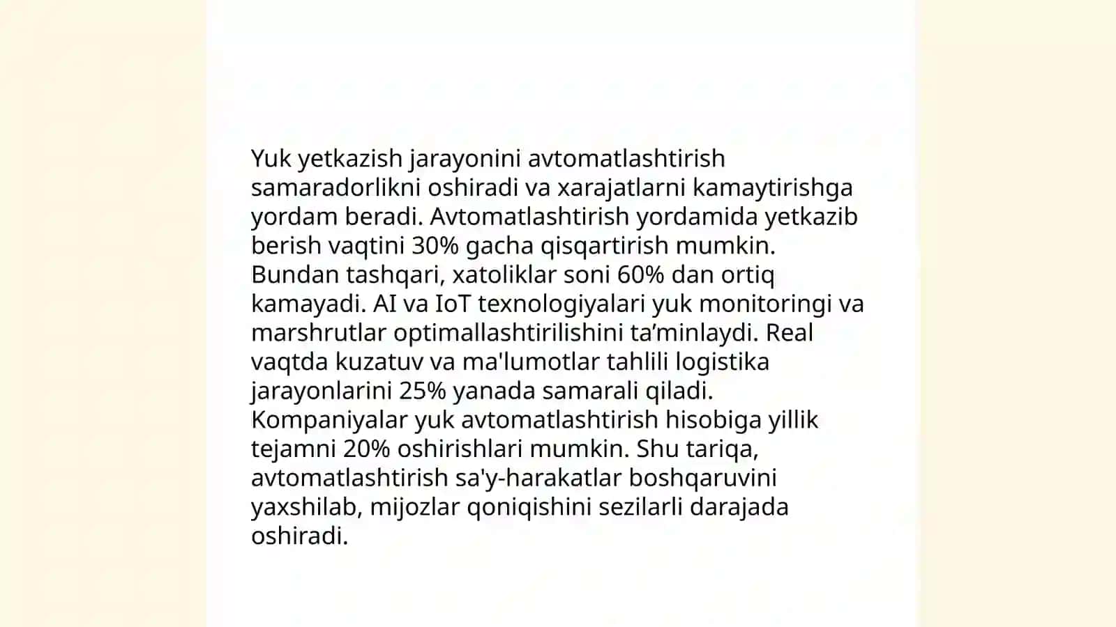 Yuklar yetkazishni òptimallashtirish 3