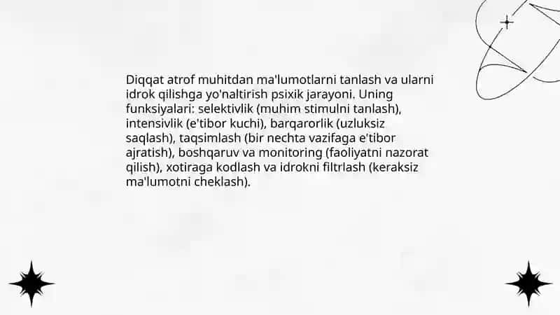 Diqqat. Sezgi. 3