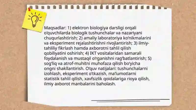 Elektron biologiya darsliklari 3
