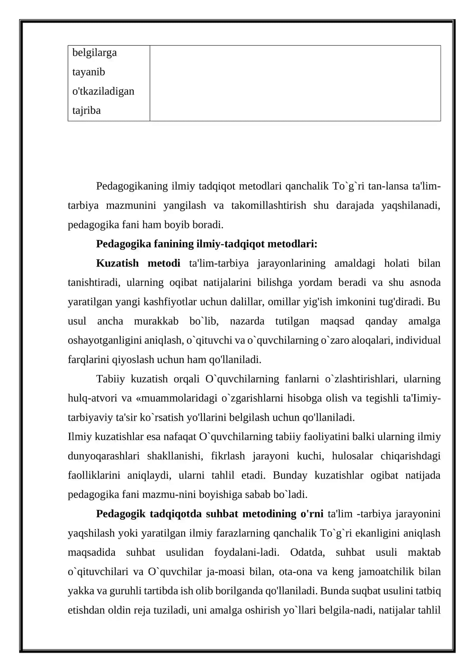 KASB TA’LIMNING ILMIY-TADQIQOT METODLARI 3