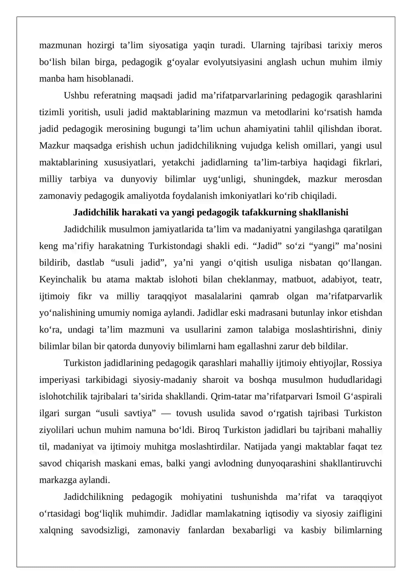 Jadid ma’rifatparvarlarining pedagogik qarashlari 3