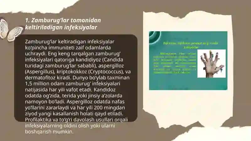 Patogen zamburug‘lar va sodda jonivorlar keltirib chiqaradigan infeksiyalar va ularni labaratoriya diagnostikasi 3