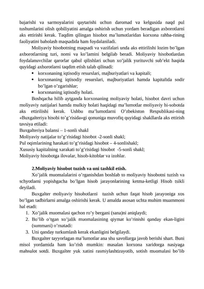 Moliyaviy Hisobot 3