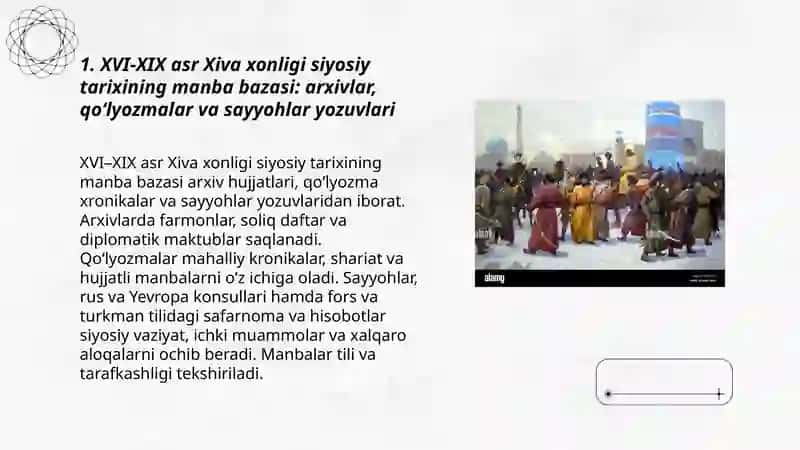 XVI-XIX asr Xiva xonligi siyosiy tarixining tarixshunosligi 3