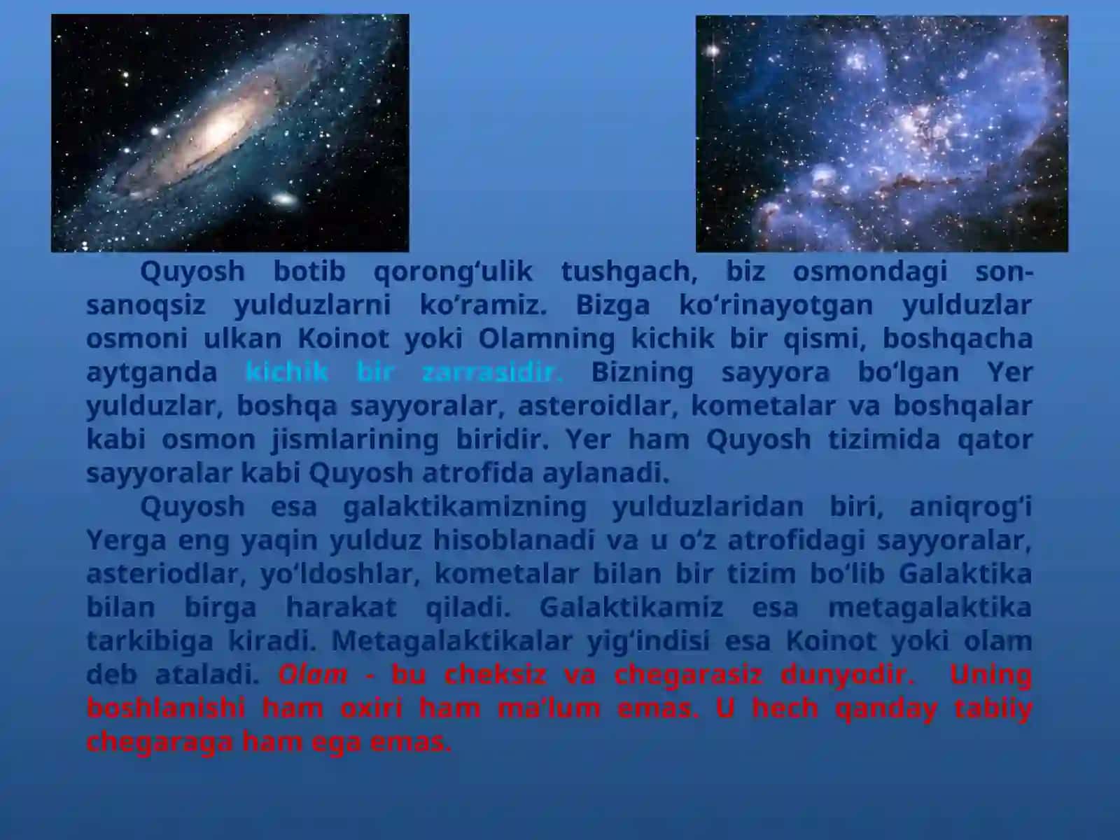 KOINOT VA OLAMNING TUZILISHI 3