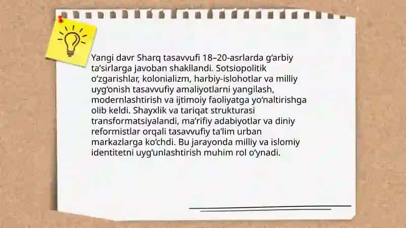 Yangi davr Sharq tasavvufi 3
