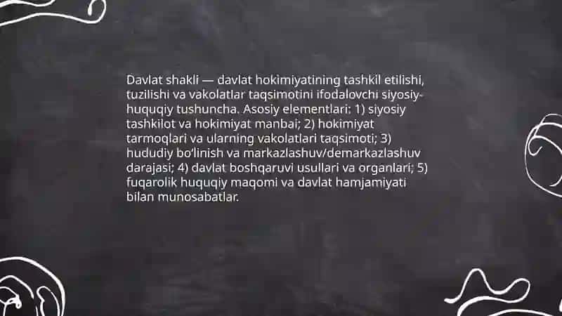 Davlat shakillari 3