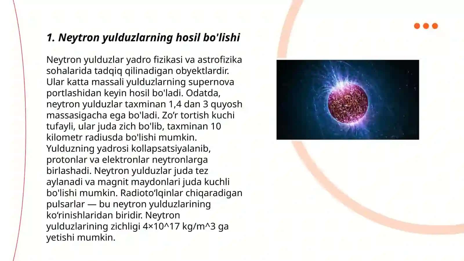 Neytron yulduzlar 3