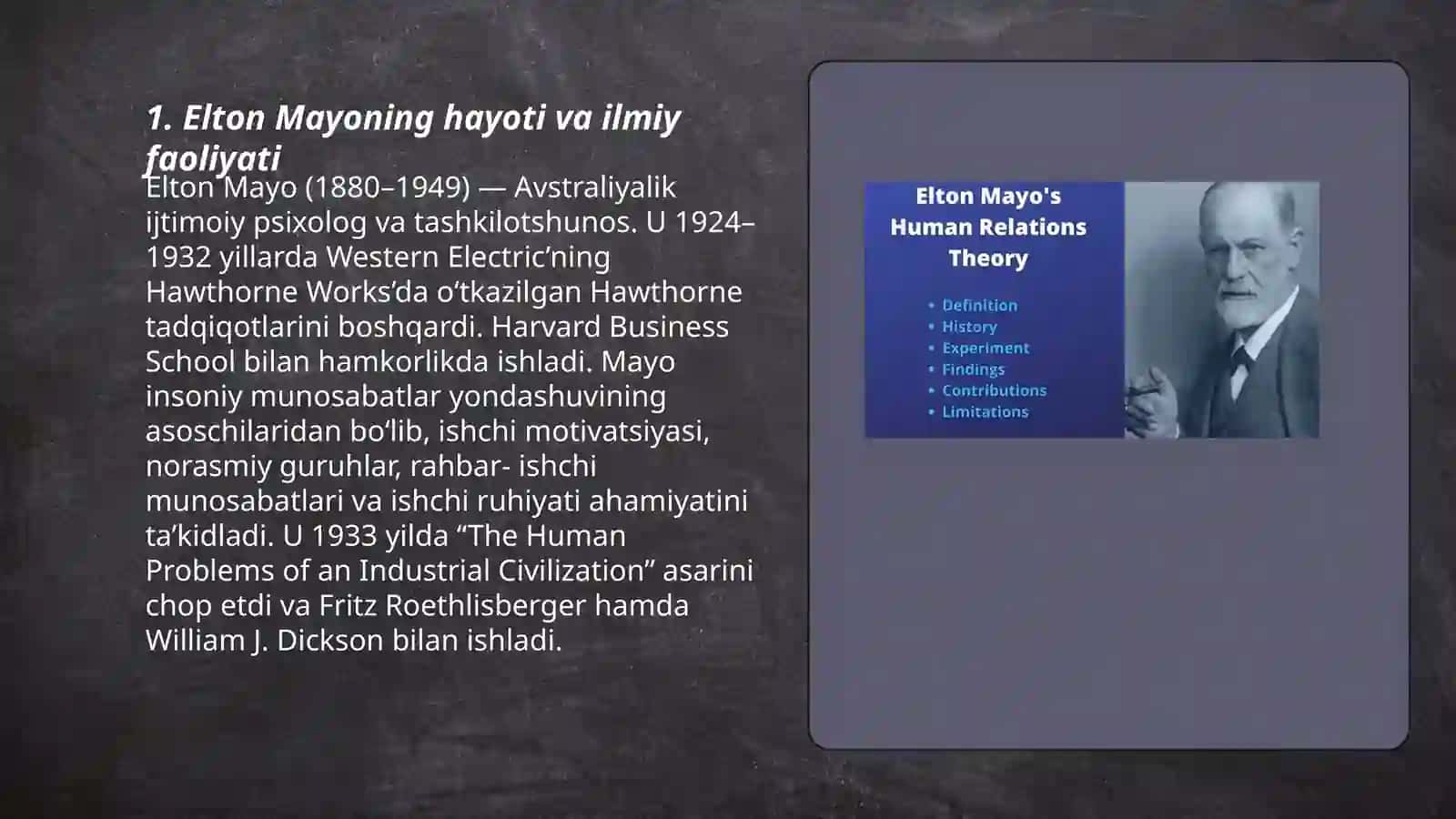 Elton Mayoning hayoti va ilmiy faoliyati 3