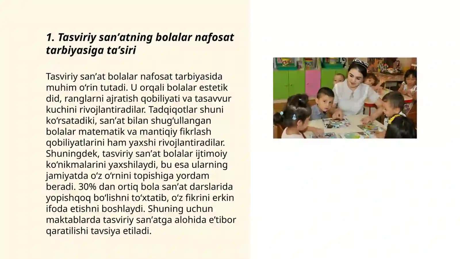Bolalarga nafosat tarbiyasini berishda tasviriy faoliyatning oʻrni 3