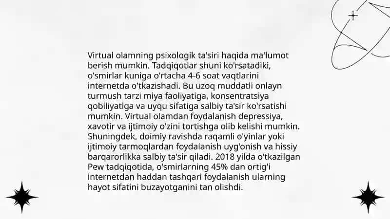 Virtual olam jozibasiga qaramlik 3