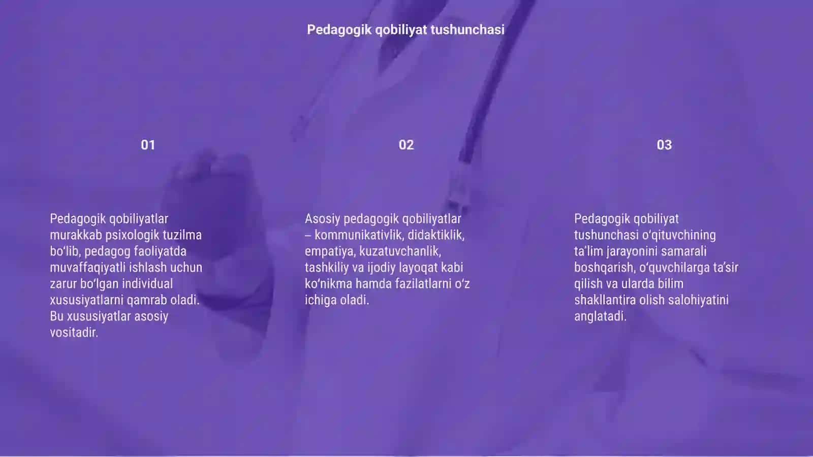 Pedagogik qobiliyatlarning asosiy turlari 3