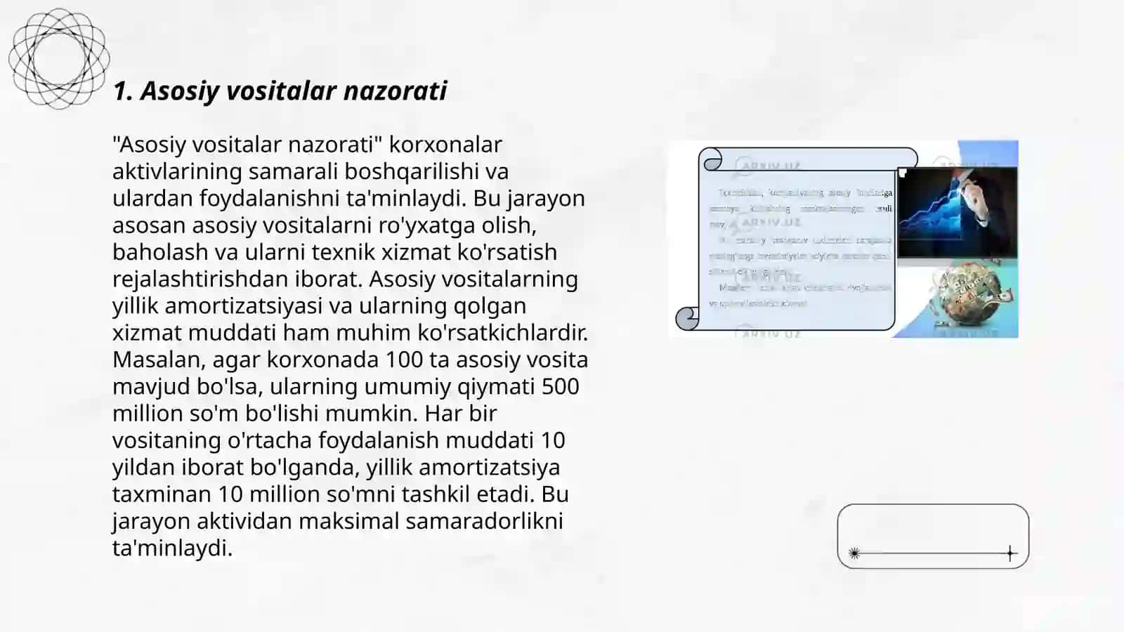 Ustav kapitalini tekshirishning maqsad va vazifalari 3