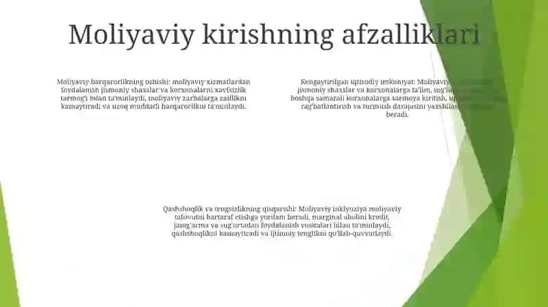 Moliyaviy Hisobga” Kirish 3