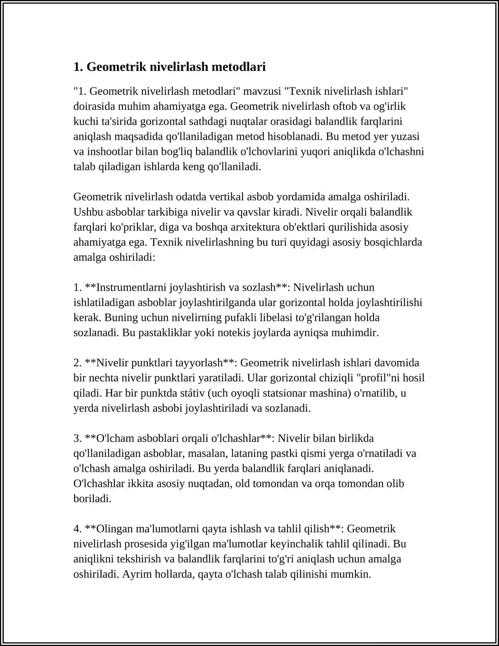 TEXNIK NIVELIRLASH ISHLARI 3