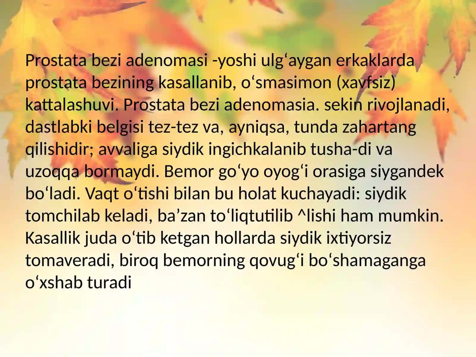 Prostata bezi o'smalari 3