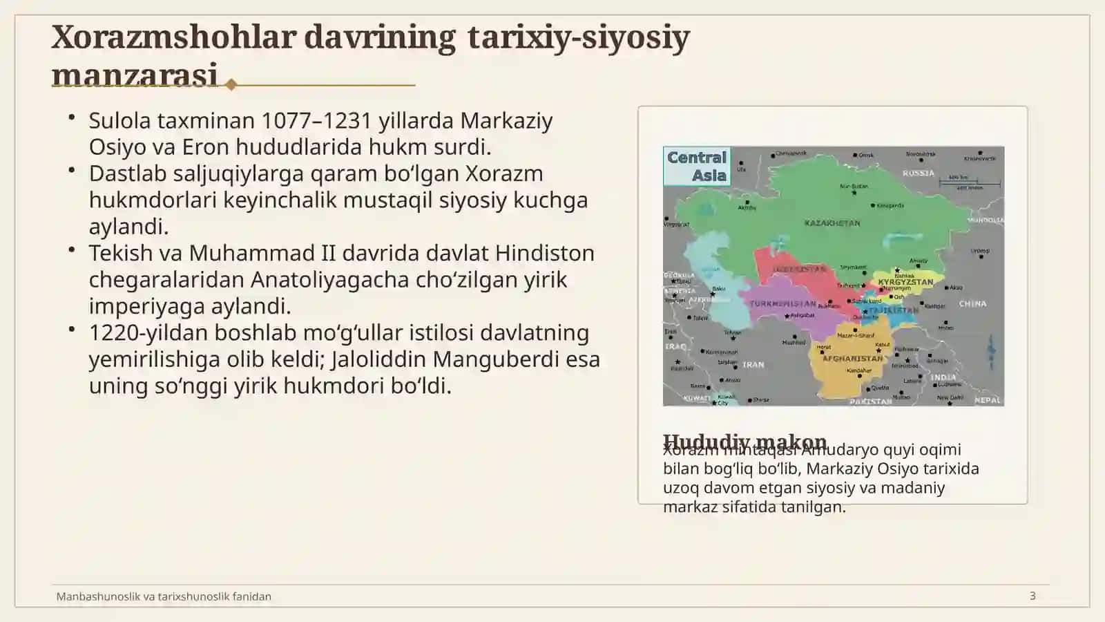 Xorazmshohlar davrida tarixshunoslik 3