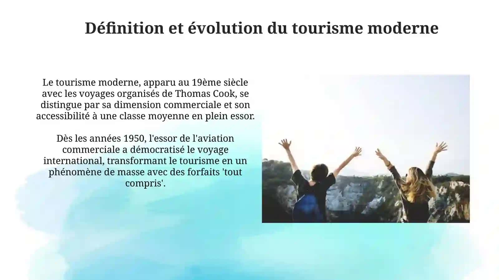 Le tourisme moderne 3