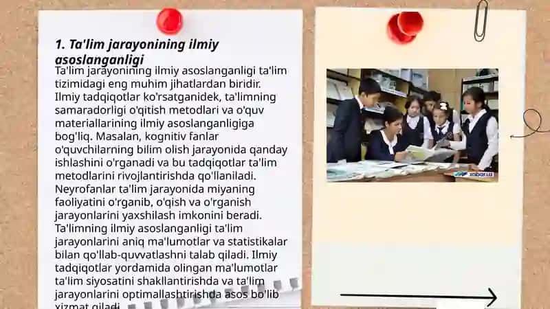 Ta'lim jarayonining prinsiplari 3