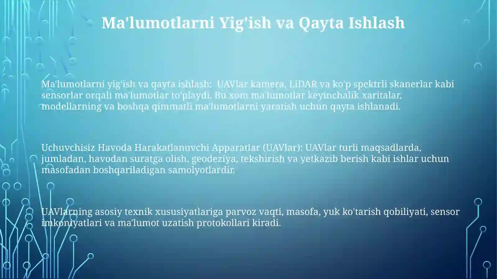 Uchuvchisizuchishaparatlarivaularningtexnikkòrsatgichlari 3
