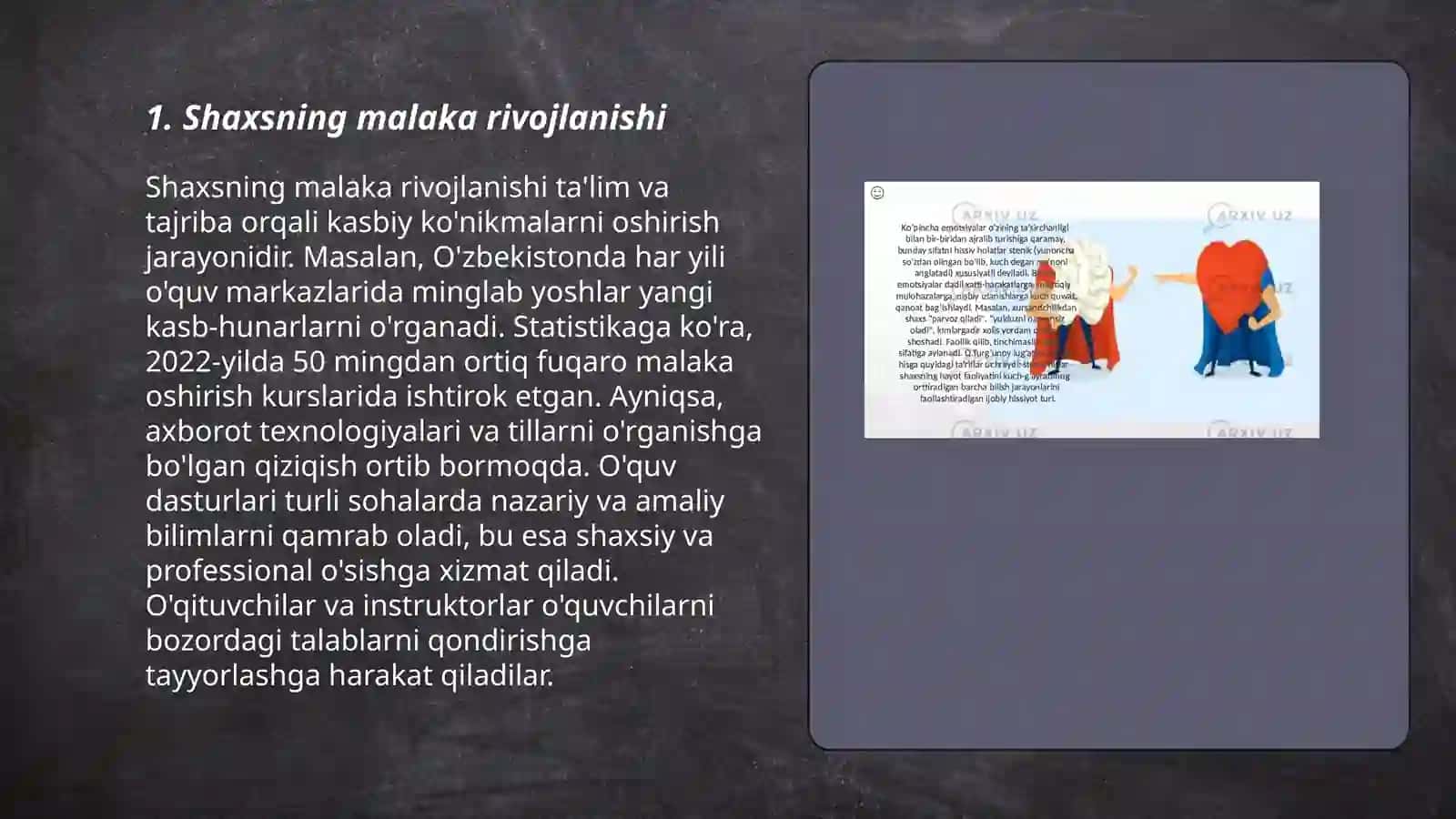 Shaxsning malaka va odatlari 3