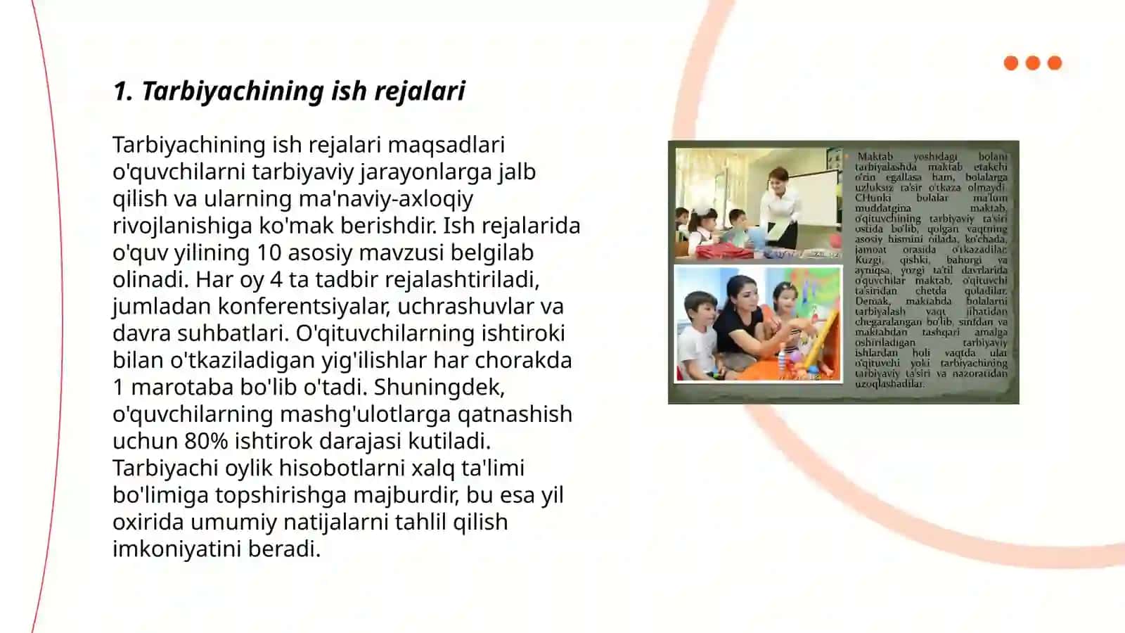 Tarbiyachining ish hujjatlari haqida 3