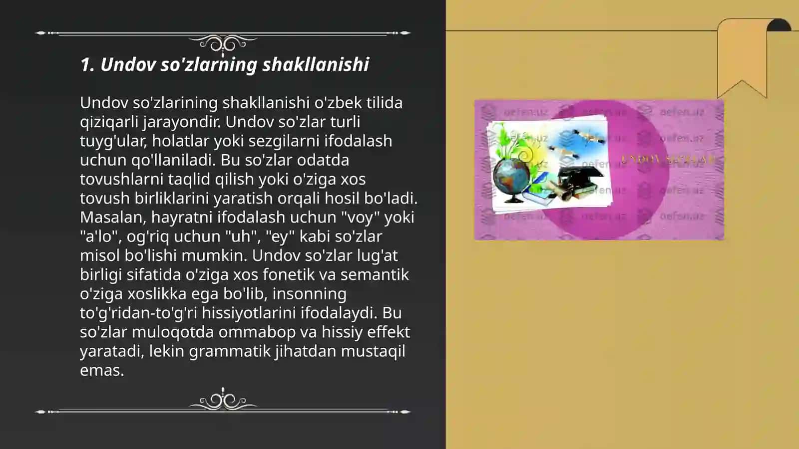 Undov soʻzlar 3