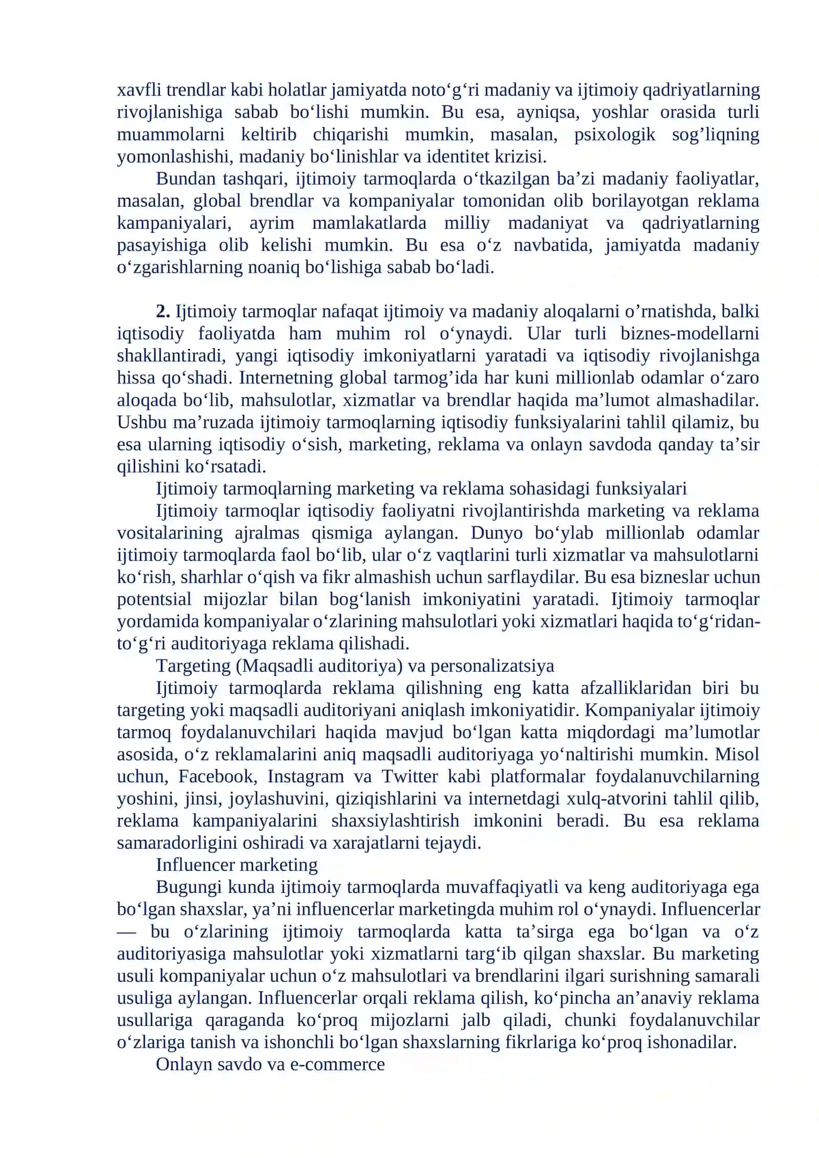 IJTIMOIY TARMOQLARNING JAMIYATGA FUNKSIONAL BOG‘LIQLIGI 3