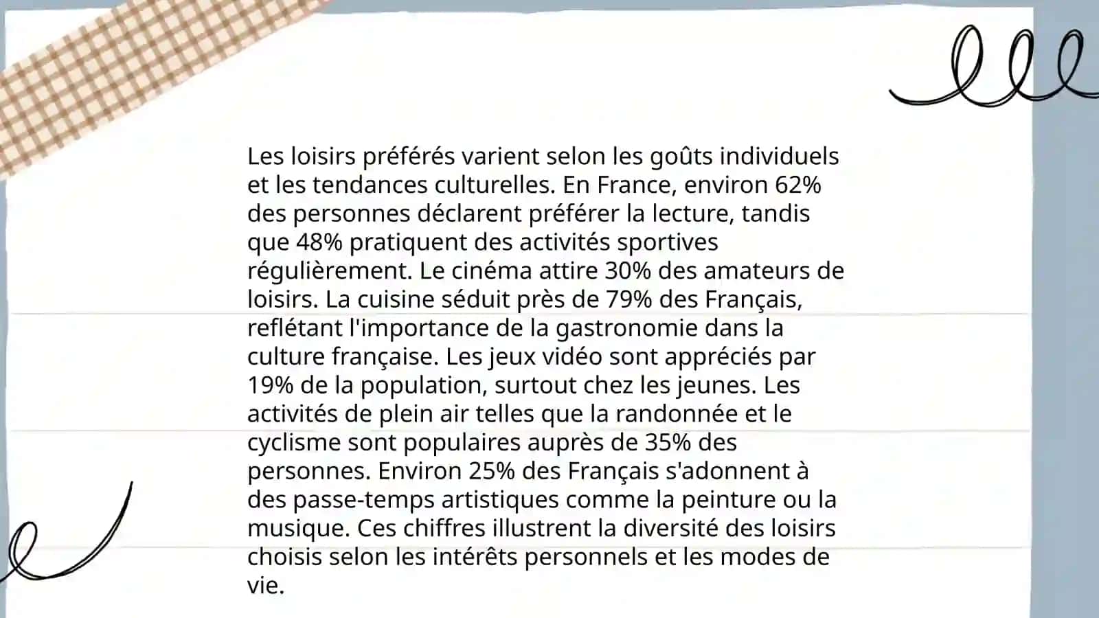 Vos goûts et votre mode de vie 3