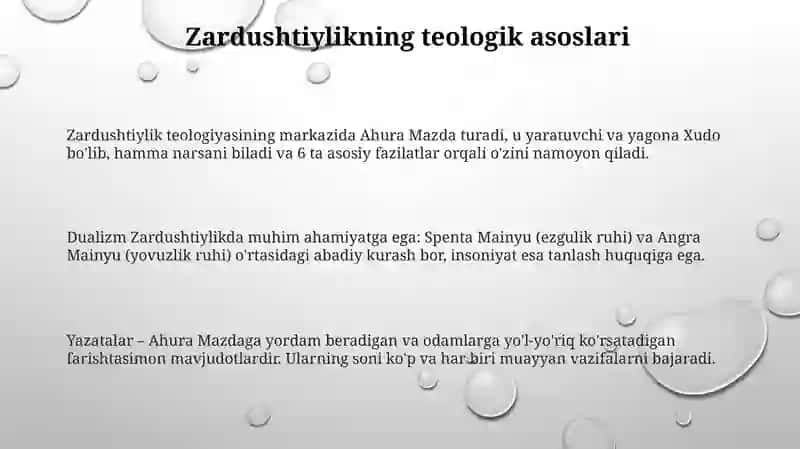 Zardushtiylikning teologik tizimi va diniy marosimlari 3