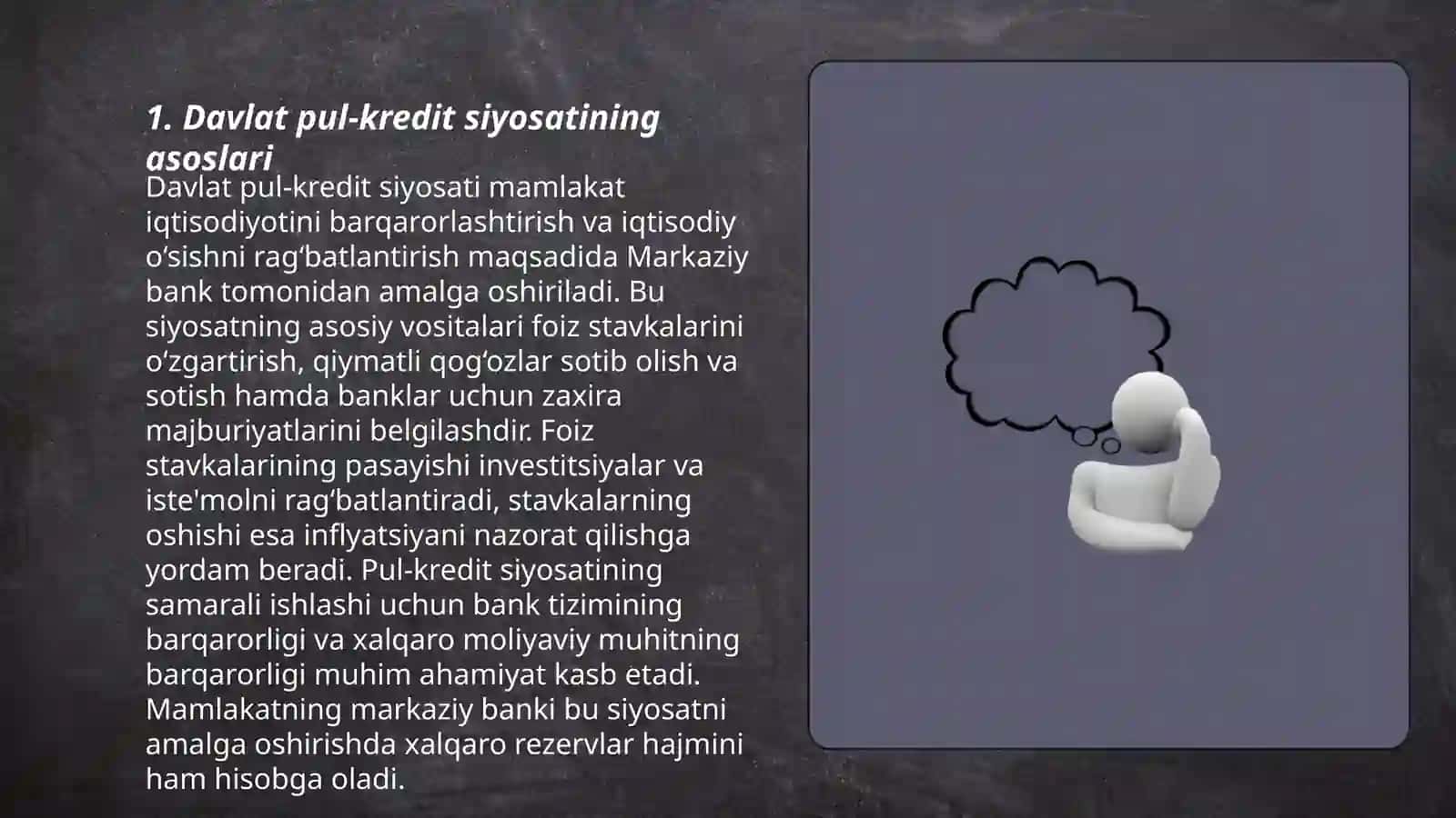 Davlatning pul kredit siyosati 3