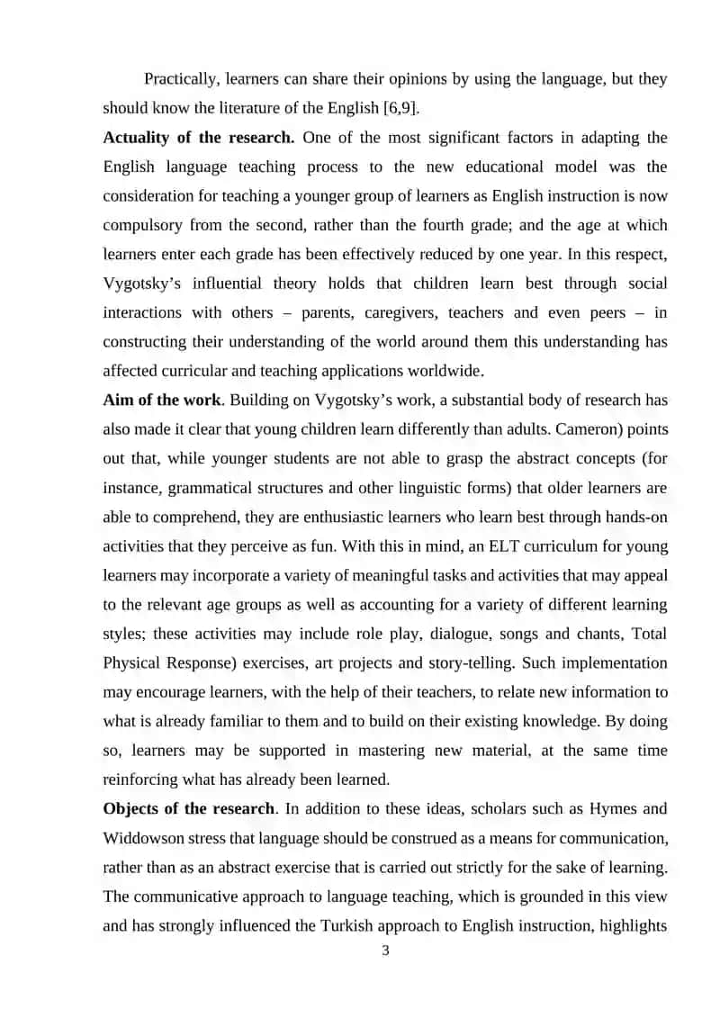 Theoretical foundations of teaching English vocabulary to children of primary school age using computer programs 3