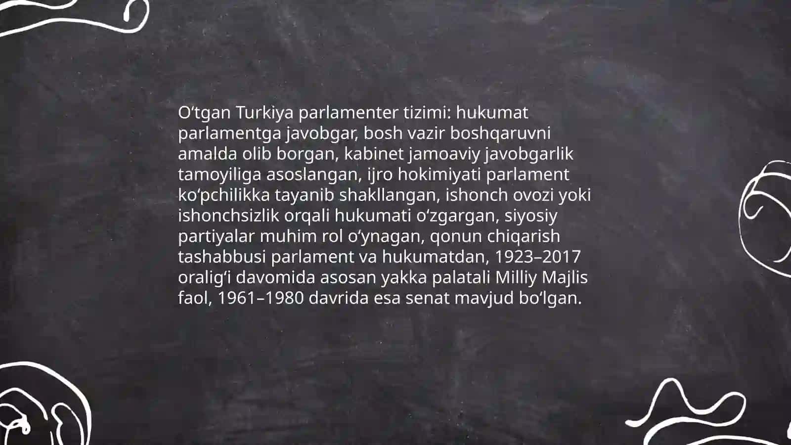 O‘tgan Turkiya parlamenter tizimi 3