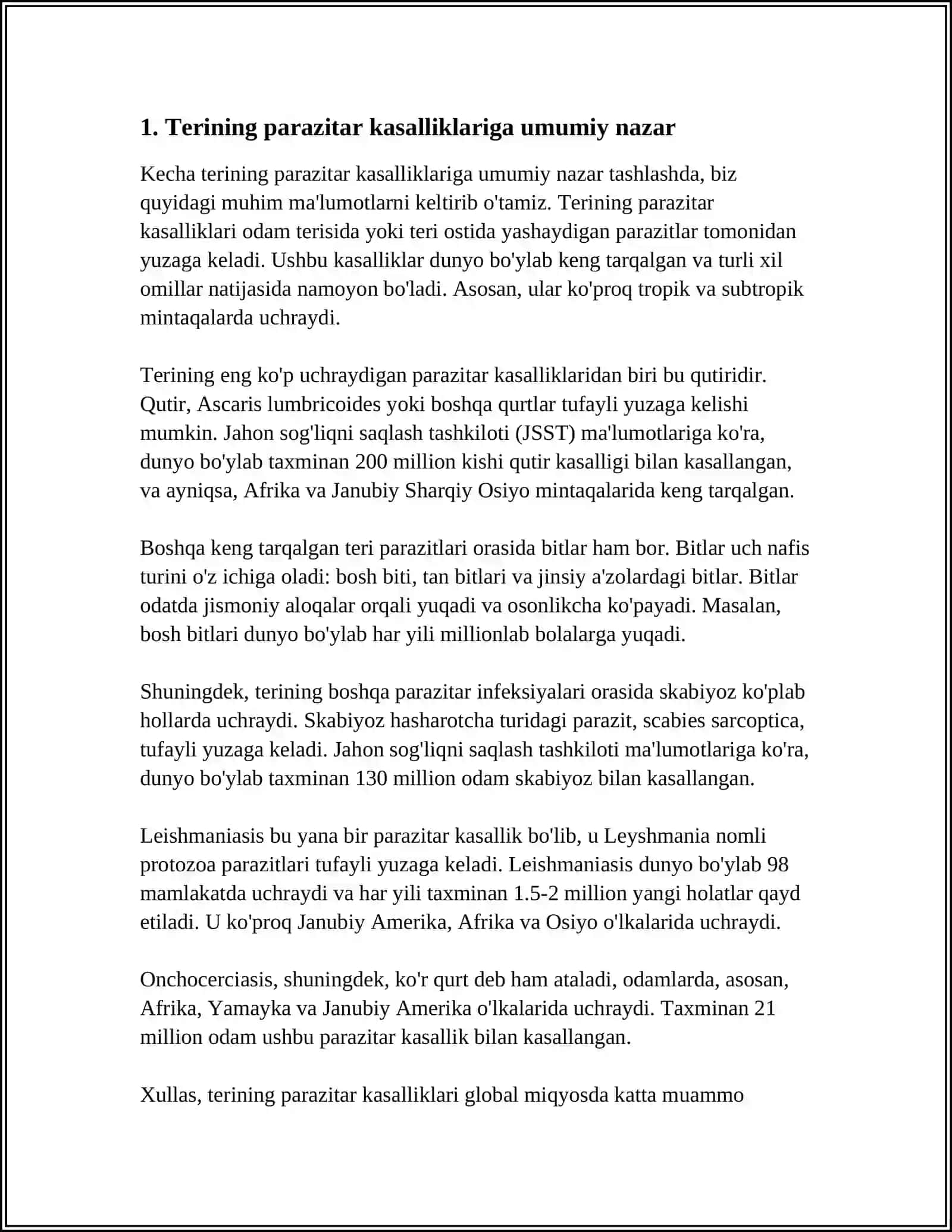 TERINING PARAZITAR KASALLIKLARI 3