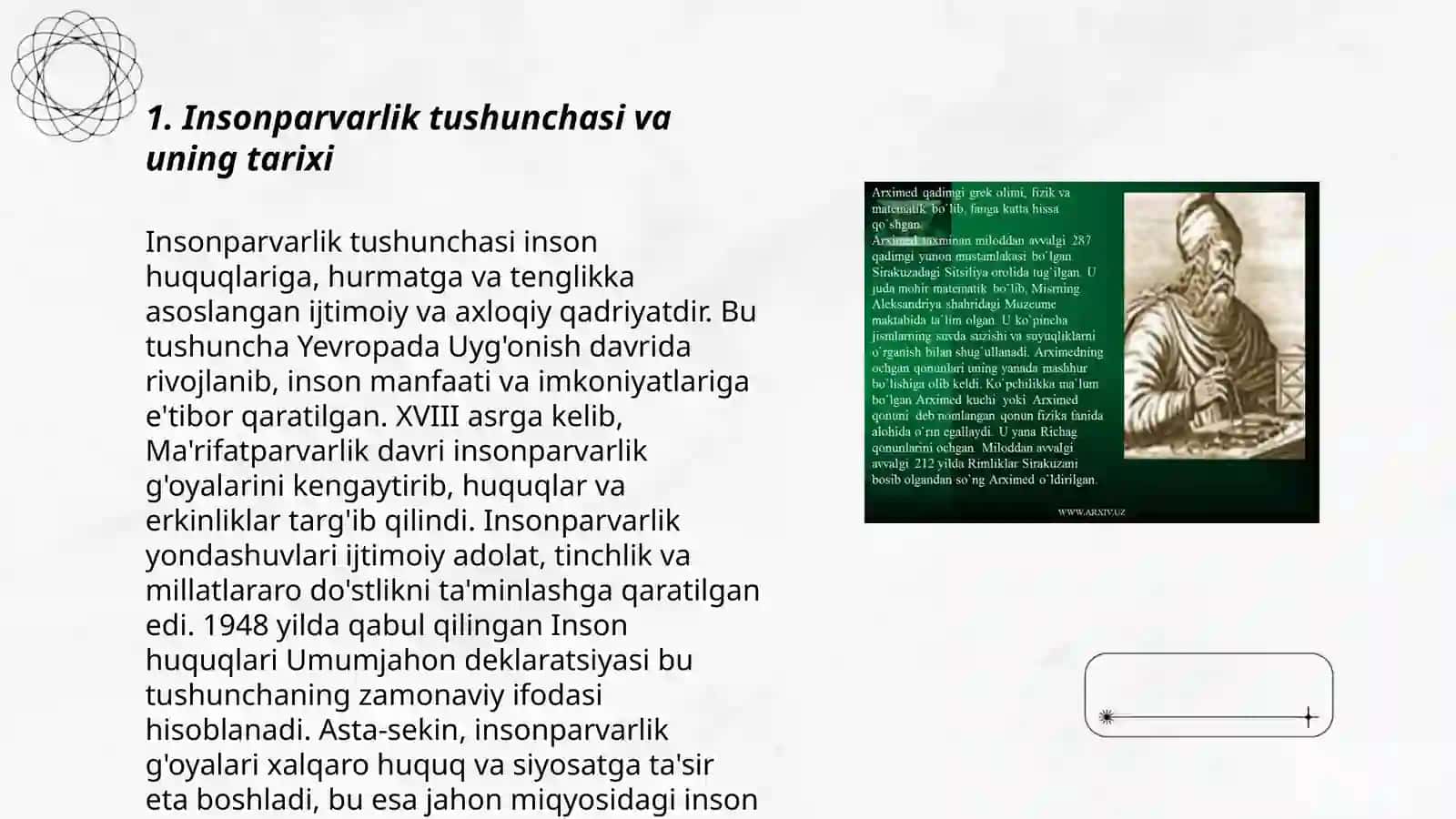 Insonparvarlik tushunchasi va uning tarixi 3