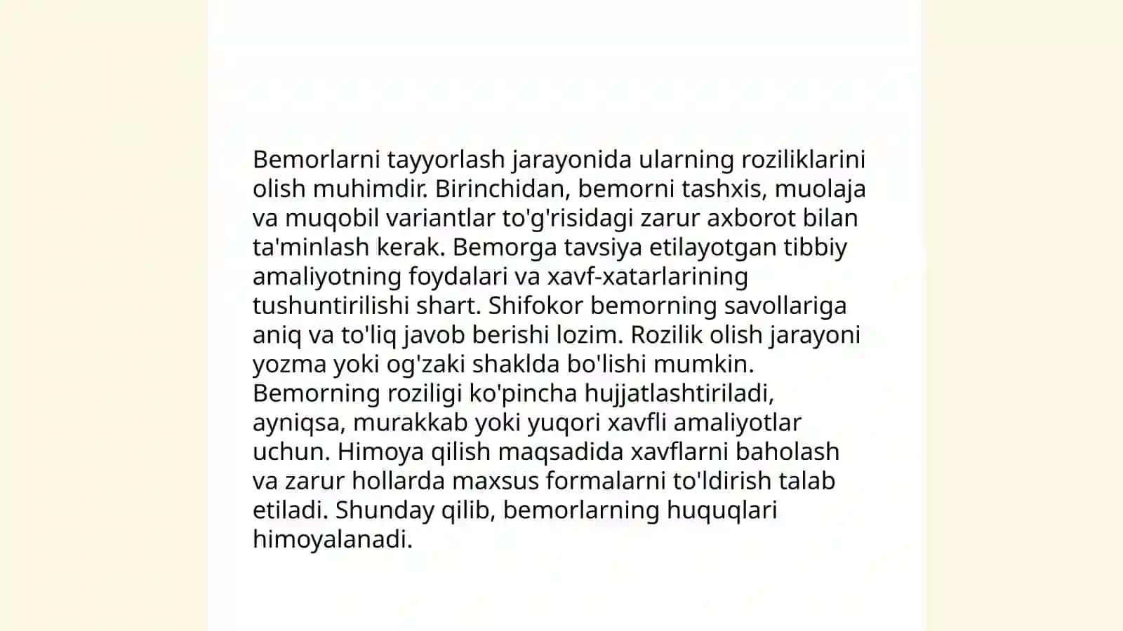 Labaratoriya tekshiruvi va bemorlarning tayyorlanishi 3