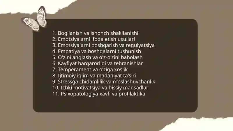 Psixik rivojlanish xususiyatlari 3
