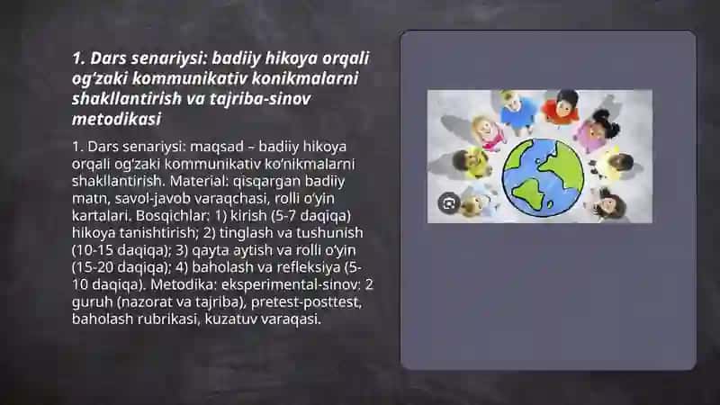 Har bir dars uchun mashgulot senariylari tuzish 3
