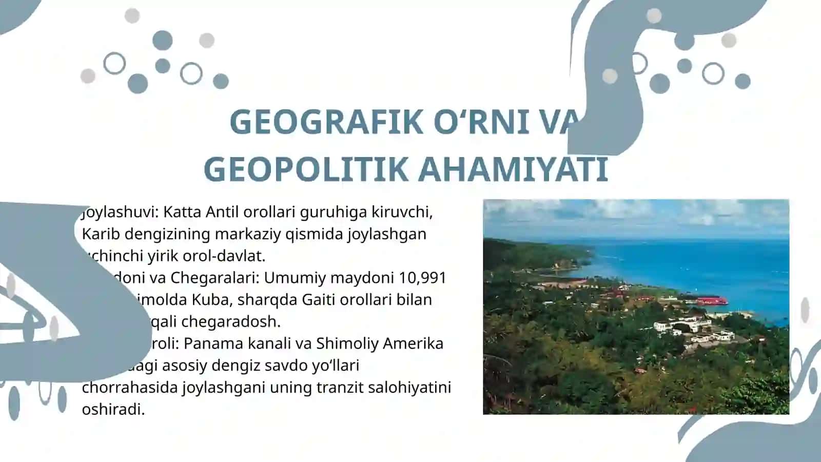 YAMAYKANING IQTISODIY GEOGRAFIK TAVSIFI 3
