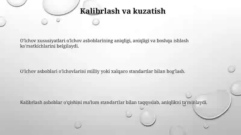 Oʻlchash vositalarining metrologik koʻrsatkichlari 3