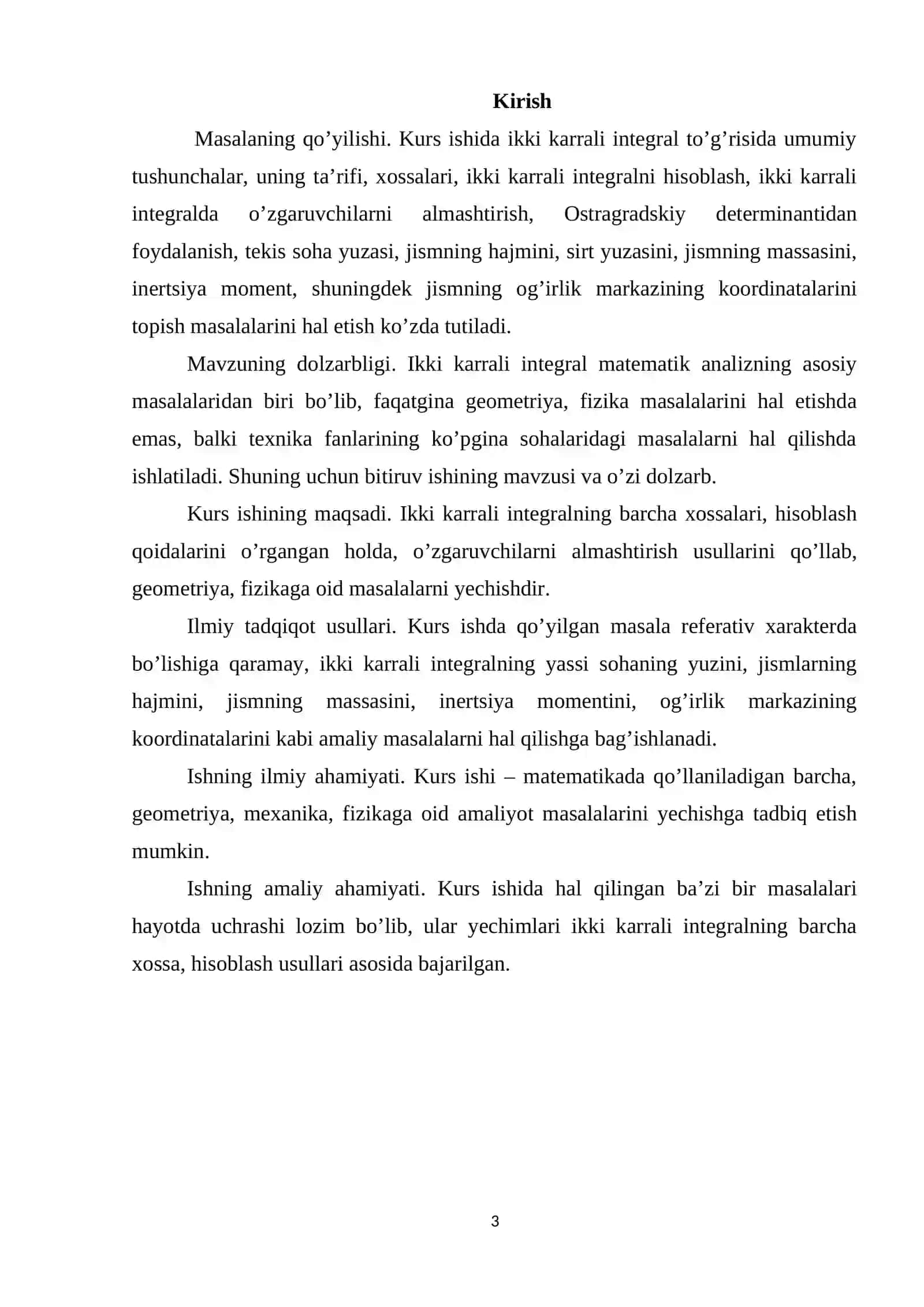 Ikki karrali integrallar 3