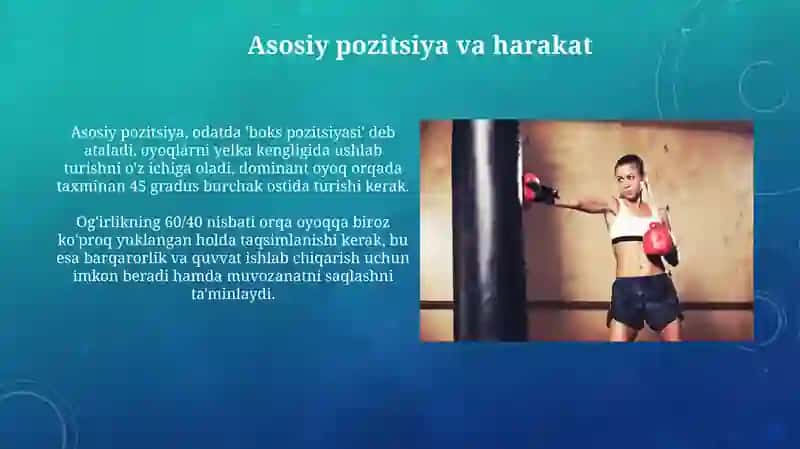 Boks texnikasini umumiy tushunchasi 3