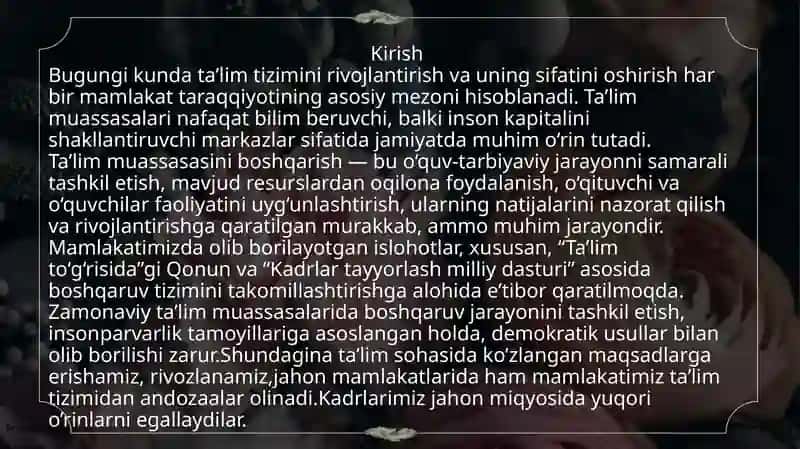 Ta’lim muassasasini boshqarish asoslari 3