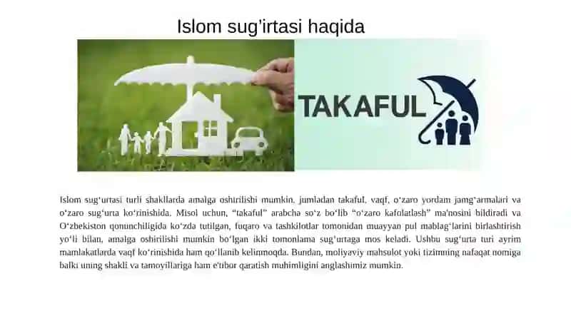 Islom Sug'urta Tizimi va Vazifalari 3