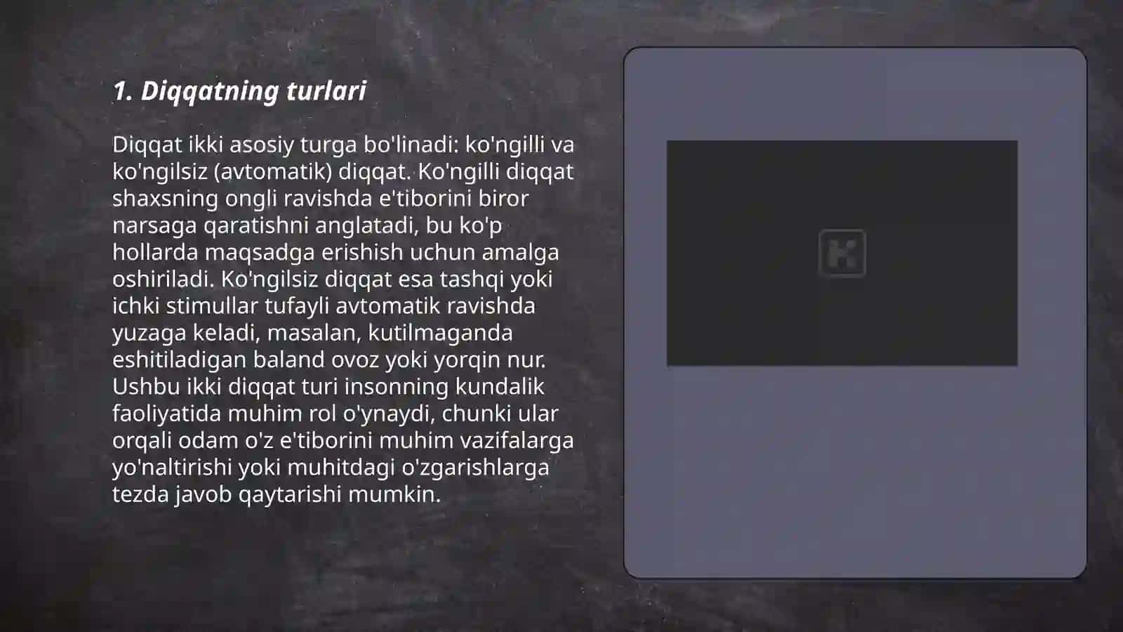 Diqqatning koʻchishi va taqsimlanishi 3