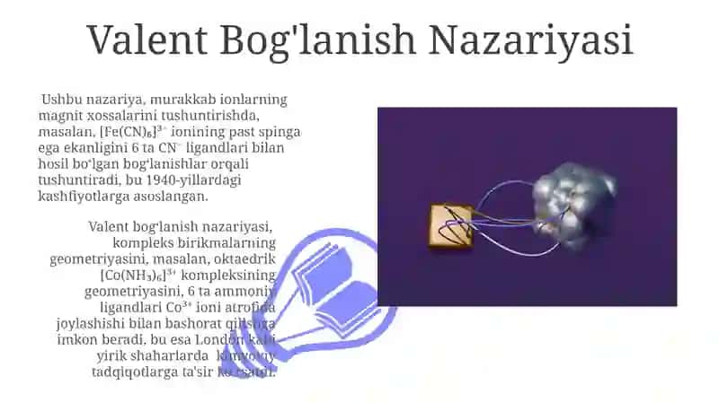 Valent Bog'lanish Nazariyasi 3