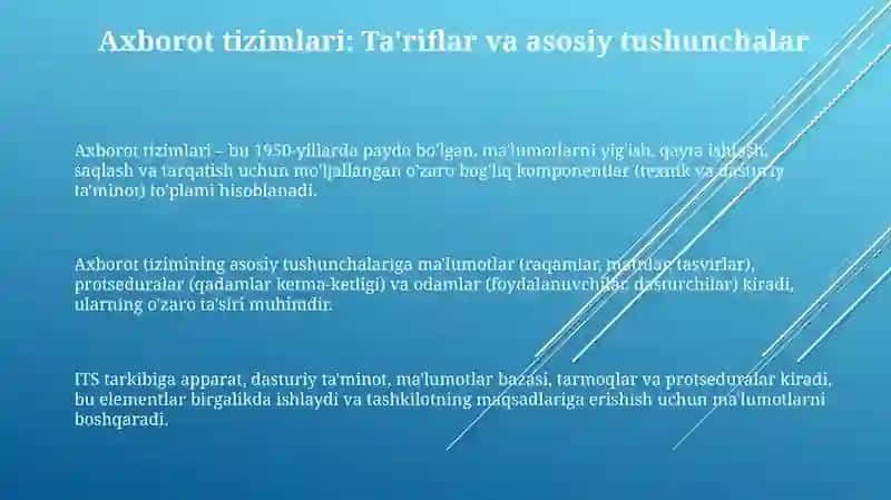 Axborot tizimlarining tasnifi 3