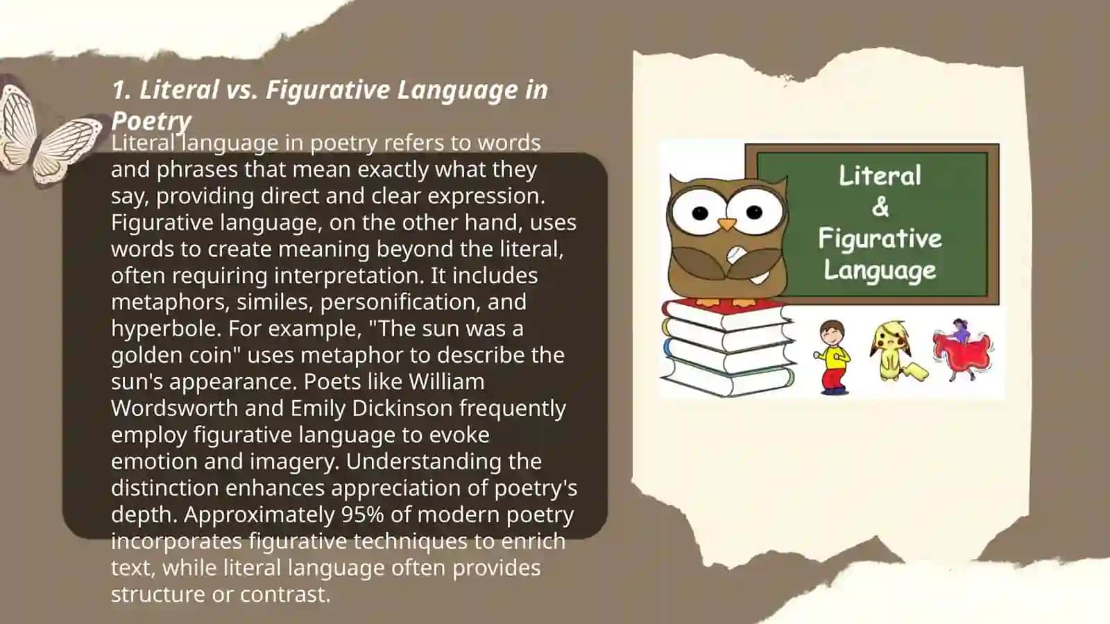 Literal and figurative meaning of words used in phrases and oral speech 3