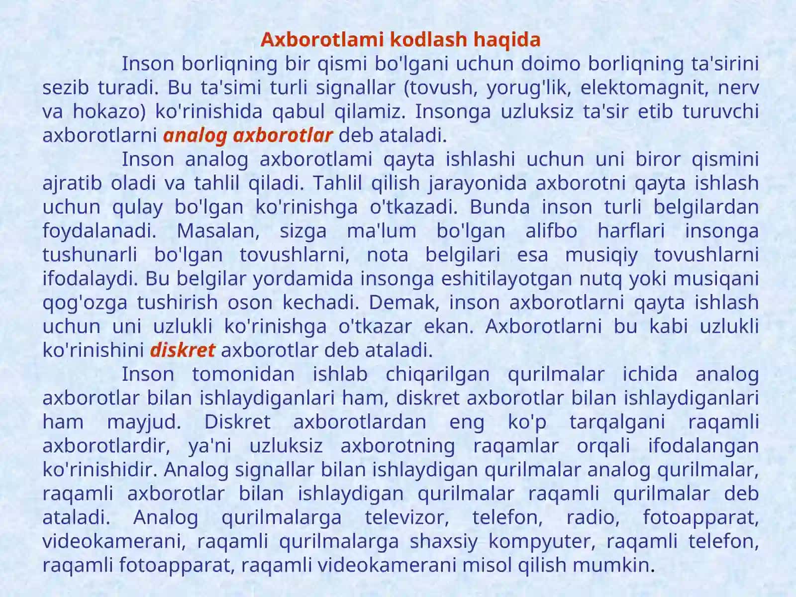 Axborotlami kodlash 3