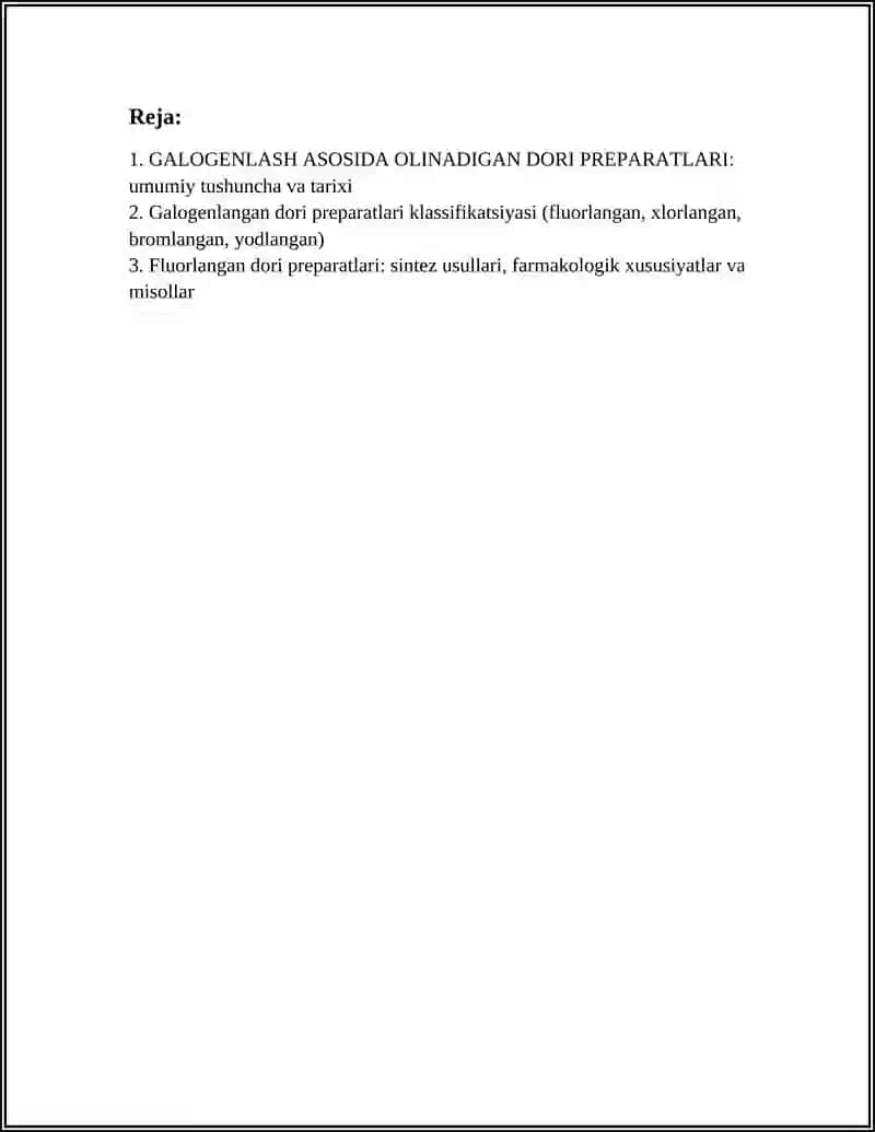 GALOGENLASH ASOSIDA OLINADIGAN DORI PREPARATLARI 3